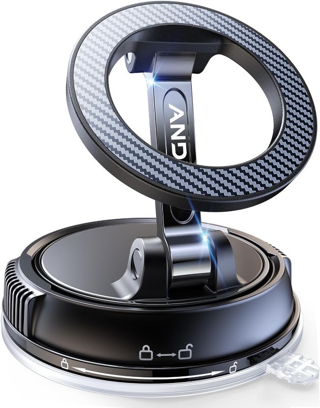 Photo 1 of 
ANDERY Car Phone Holder for Magsafe [78+LBS Strongest Suction & 2400gf Magnetic] 360° Adjustable Car Phone Mount, Phone Holders for Your Car for iPhone