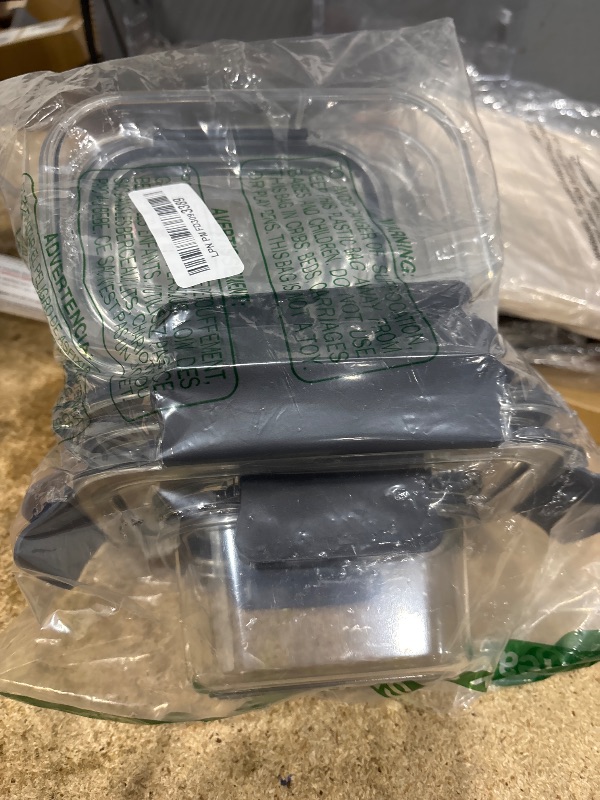 View 2 of ***PHOTO FOR REFERENCE/SQUARE CONTAINER ONLY***

AGNDTXR 5Piece Food Storage Container with Lids (5Containers + 5Lids) plastic sealed food storage box?Suitable for the storage and organization of food in the kitchen?BPA Free Storage Containers
