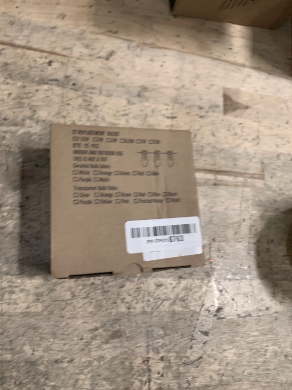 Photo 1 of 25 Pack C7 Red Ceramic Incandescent Replacement Bulbs, 5W Warm White 2200K, E12 Candelabra Base, Waterproof C7 Night Light Bulbs for Vintage Christmas Lights Outdoor Indoor Home Party Decorations