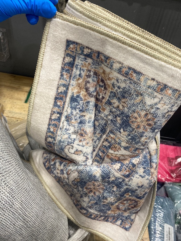 Photo 3 of Washable 3x12 Hallway Runner Rugs: Indoor Long Ultra Soft Rug for Entryway Kitchen Water Resistant Light Weight Carpet for Bathroom Living Room Non Slip Floor Mat for Bedroom Dining Room(Brick,3x12)