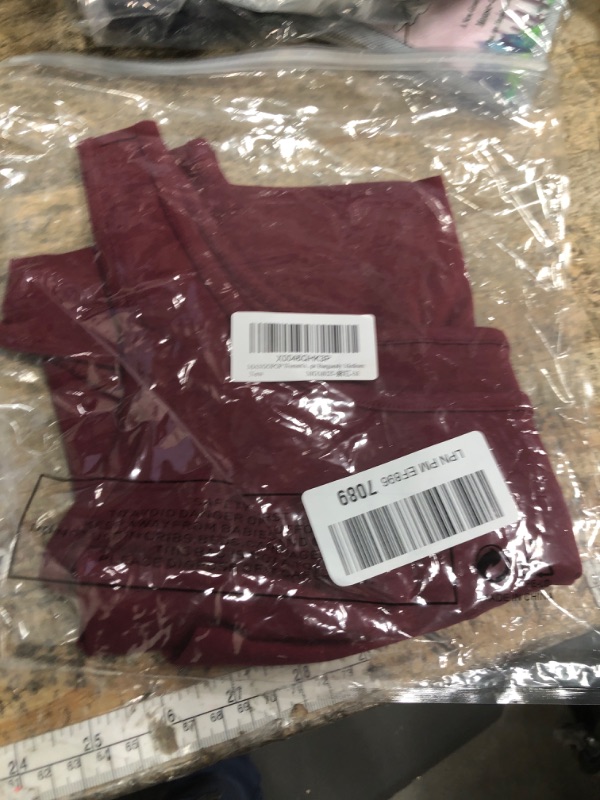 View 2 of (medium) MANGOPOP Women's Tank Top Bodysuit Scoop Neck Sleeveless Body suit Sexy Backless Ribbed Tops Burgundy Medium