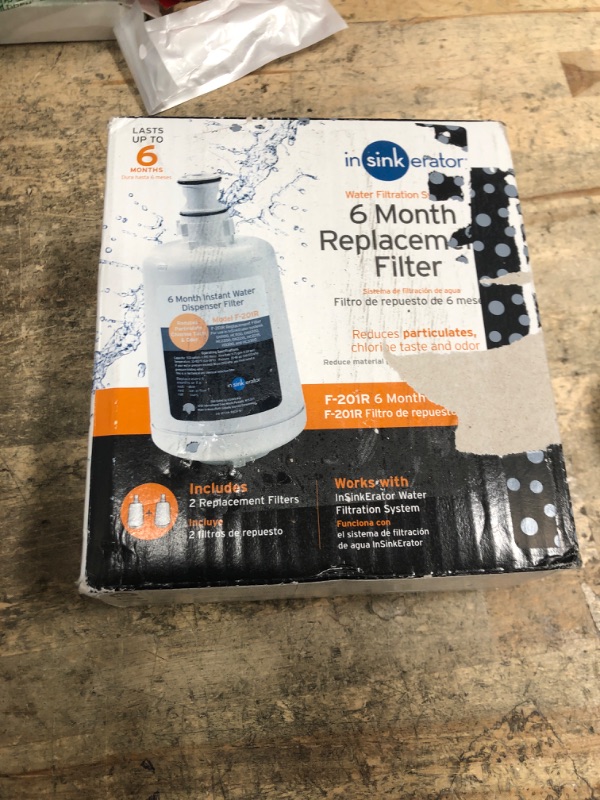 Photo 1 of InSinkErator Replacement Water Filter Cartridges, 2-Pack, F-201R