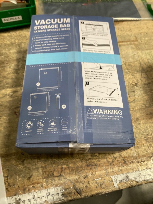 Photo 1 of 10 Pack Vacuum Storage Bags with Pump, 5 Jumbo and 5 Large Space Saver Vacuum Storage Bags, Vacuum Seal Bags for Clothing, Comfoters, Pillows, Blanket, Bedding