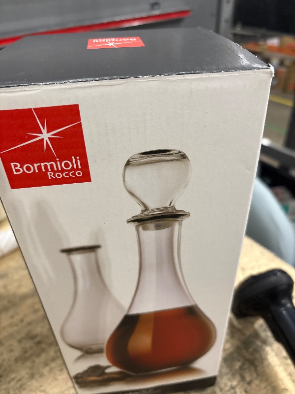 Photo 1 of *****************MISSING THE STOPPER*************
Bormioli Rocco Loto 43.18 Ounce Glass Wine Decanter With Stopper