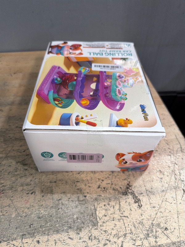 Photo 1 of 2-in-1 Rolling Ball & Car Ramp Race Track for Toddlers, Hammer Ball Drop Toy for Boys & Girls, Interactive Toys w/Sensor Lights - Montessori STEM Learning Toys - Brithday Gift for Kids 1-5+ Year Old