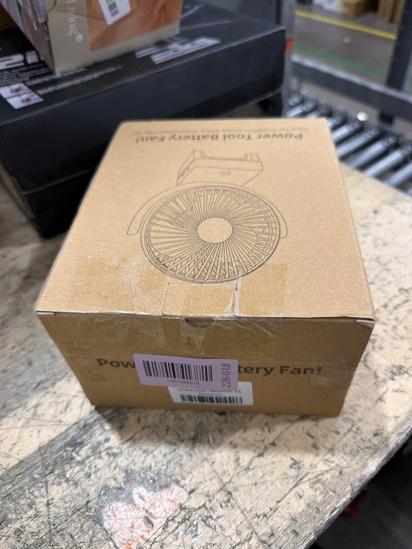 Photo 1 of Rozlchar Portable Cordless Fan Compatible For DeWALT 18V 20V Battery, Work for DCB182 DCB183 DCB204 DCB206, Jobsite Fan w/USB A/C Fast Charging For Camping Workshop and Construction Site(No Battery)