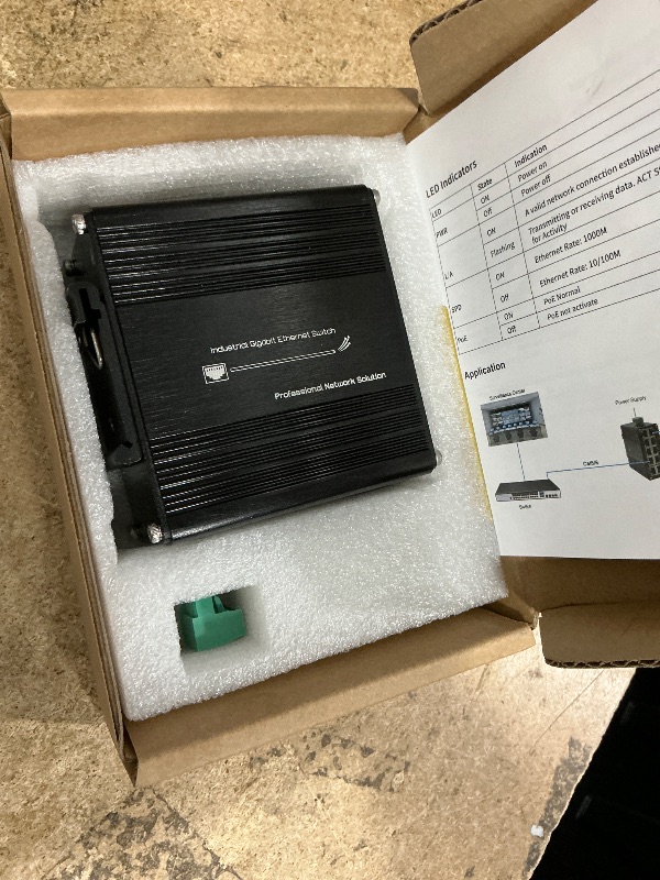 Photo 1 of 10-Port Gigabit Ethernet Switch,Industrial Design with Rugged Metal Case, Plug and Play, Full-Duplex Fast Ethernet Connectivity, Unmanaged Gigabit Switch, Compact Mini Size, Din-Rail or Wall Mount