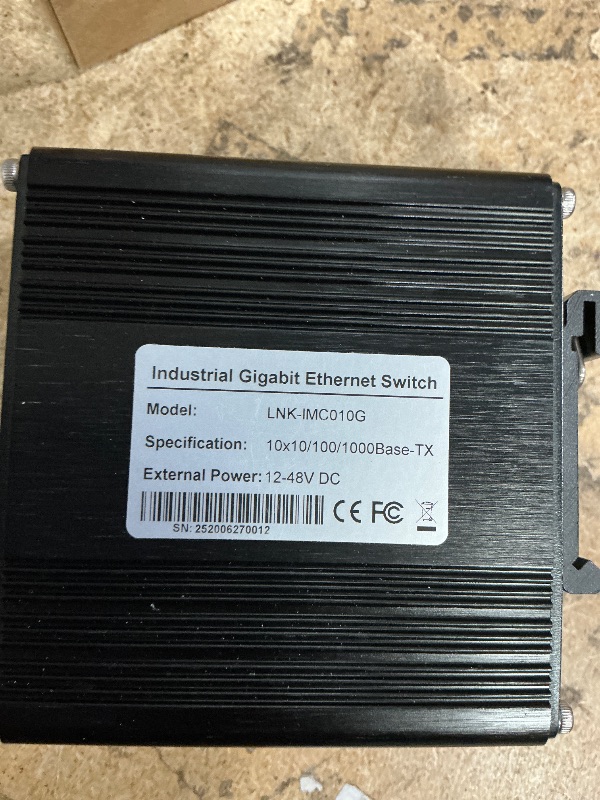 Photo 1 of 10-Port Gigabit Ethernet Switch,Industrial Design with Rugged Metal Case, Plug and Play, Full-Duplex Fast Ethernet Connectivity, Unmanaged Gigabit Switch, Compact Mini Size, Din-Rail or Wall Mount