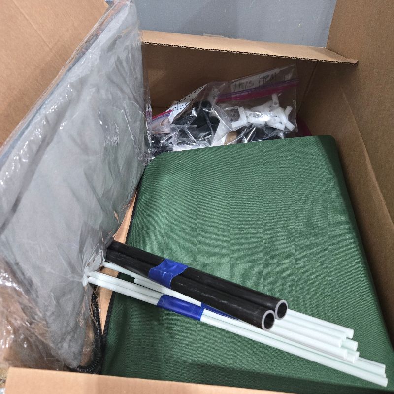 Photo 1 of ***PARTS ONLY*** Heated Cat House for Outside, Insulated Weatherproof Heated Outdoor Cat House with Waterproof Eaves & Escape Door, Elevated Outdoor Cat Shelter for Feral Stray Cat (Green, 16.5"x12.6"x16.9")