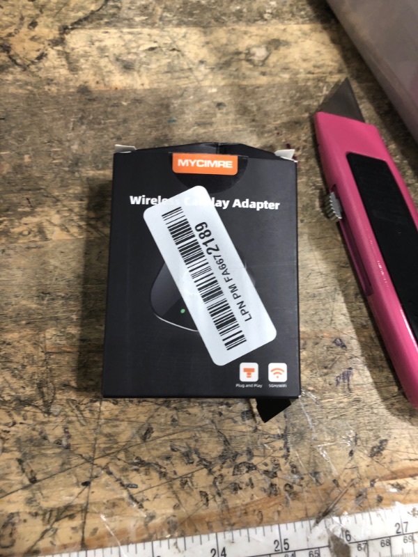 Photo 1 of ?2026 Upgarded? Wireless CarPlay Adapter for iPhone, Mini USB Design for Cars with Wired CarPlay, Fast Connection,5.8GHz WiFi,No Delay, Compatible with iOS 10+ & iPhone 6+, USB/Type C,Plug and Play