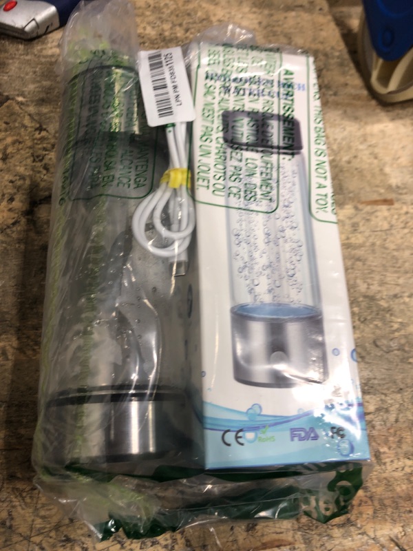 Photo 1 of ***(PARTS ONLY/ MAJOR DAMAGE/ NON FUNCTIONAL)***Hydrogen Water Bottle Generator 2 Pack 2025 w SPE/PEM Tech Water Ionizer, Portable Hydrogenated Water Machine Improve Water in 3 Minutes Hydrogen Rich