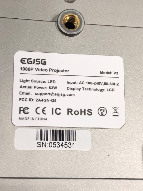 Photo 1 of [Electric Focus] Projector with WiFi and Bluetooth, 1080P Outdoor Movie Projector with Carry Bag, Portable Projector 4K with Zoom, Home Theater Projector UP to 300" for Phone/TV Stick/PC