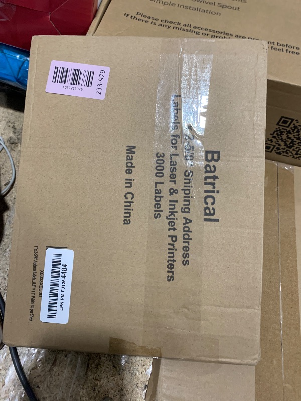 Photo 1 of 1" x 2-5/8" Address Labels 3000 Labels Sticker Paper for Laser/Ink Jet Printer mailing Labels 8.5"×11" White 30 per Sheet