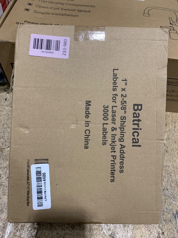 Photo 1 of 1" x 2-5/8" Address Labels 3000 Labels Sticker Paper for Laser/Ink Jet Printer mailing Labels 8.5"×11" White 30 per Sheet