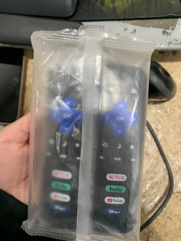 Photo 1 of (Pack of 2) Replacement Remote Control Only for Roku TV, Compatible for TCL Roku/Hisense Roku/Onn Roku/Sharp Roku/Element Roku/Westinghouse Roku/Philips Roku Smart TVs (Not for Roku Stick and Box)