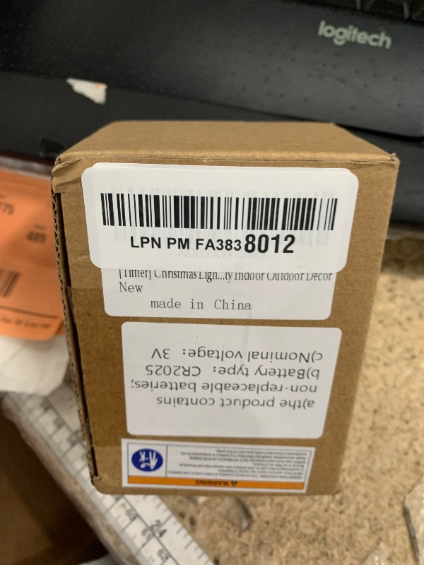 Photo 1 of [Timer] Christmas Lights Decorations, 10 FT 30 LED Battery Operated Christmas Tree Santa Snowflake String Lights, 8 Lighting Modes Waterproof Xmas Fairy Lights for Home Party Indoor Outdoor Decor