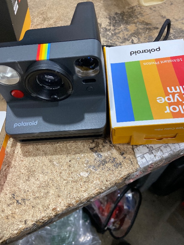 Photo 2 of Polaroid Now 3rd Generation I-Type Instant Camera + Film Bundle - Now Black Camera + 16 Color Photos (6560)