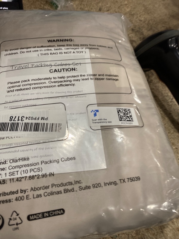 Photo 1 of 10 Set Compression Packing Cubes for Travel Gifts Women Mom,OlarHike Luggage Clothes Organizer for Travelers,Airplane/Cruise/Car/Train Travel Essentials,Compressible Expandable Saver Space Bags(Beige)