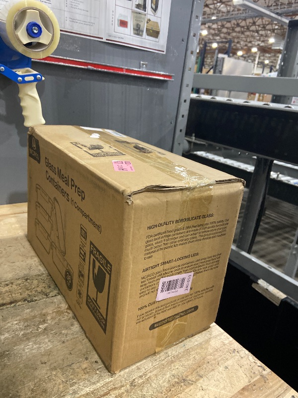 Photo 1 of [5-Packs, 36 Oz.] Glass Meal Prep Containers with Locking Lids Glass Food Containers,Airtight Lunch Container,Microwave, Oven, Freezer and Dishwasher (4.5 Cup, Green)