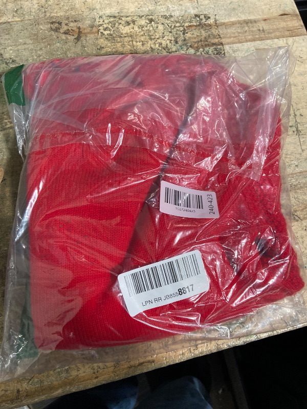 Photo 1 of (large) Jouica Womens Sweaters Fall 2025 Cable Knit Long Sleeve Crewneck Fisherman Sweater Chunky Pullover Loose Outfits,Red,Large