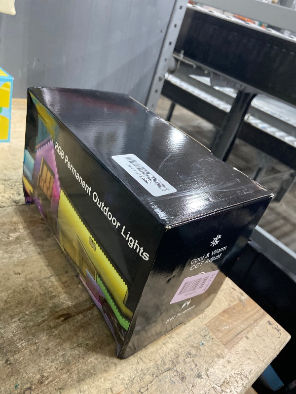 Photo 1 of ***(PARTS ONLY/ MISSING PARTS/ NON FUNCTIONAL)***Fussion 200ft Permanent Outdoor Lights for House, 2025 Smart RGB LED Outside Lights with APP Remote Control, IP67 Waterproof Eternity Eaves Lighting for Christmas, Halloween, Holiday, Party, Daily