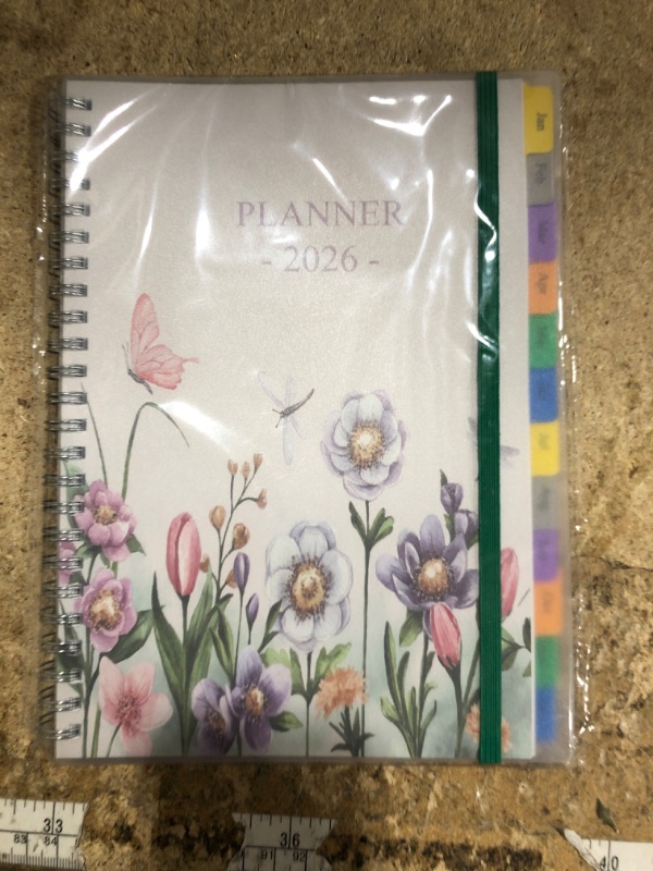 Photo 1 of 2026 Planner - Weekly & Monthly Planner Runs Jan 2026 to Dec 2026, 6.25" x 8.25", 12 Monthly Tabs, 14 Notes Pages, Inner Pocket, Flexible Cover with Twin-Wire Binding, Planners 2026 (Purple, 6.25" x 8.25")