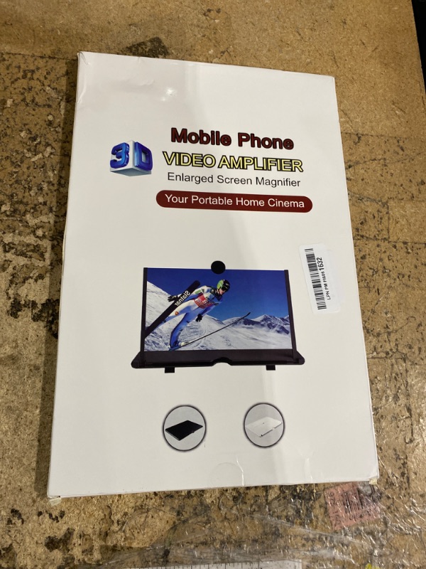 Photo 1 of 18 Inch Screen Magnifier for Cell Phone – 3D HD Magnifing Screen Enlarger Projector for Movies Videos and Gaming – Foldable Phone Stand Holder with Screen Amplifier–Compatible with All Smartphones