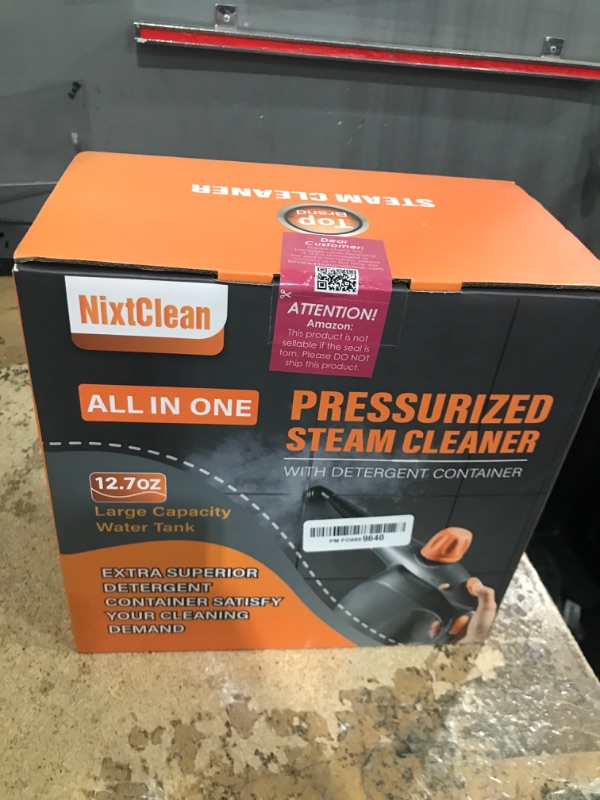 Photo 1 of 1250W Powerful Handheld Steam Cleaner with Detergent Container and Safety Lock, Multifunctional and Pressurized Hand Held Steamer for Kitchen, Bathroom, Windows and Floors, Steamer for Cleaning