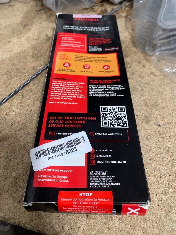 Photo 1 of (New) Work Orthotic Insoles - Anti Fatigue Medium Arch Support Shoe Insert Men Women - Plantar Fasciitis Flat Feet - Relieve Foot Pain - Work Boot Insoles Standing All Day (XXL, Blue)