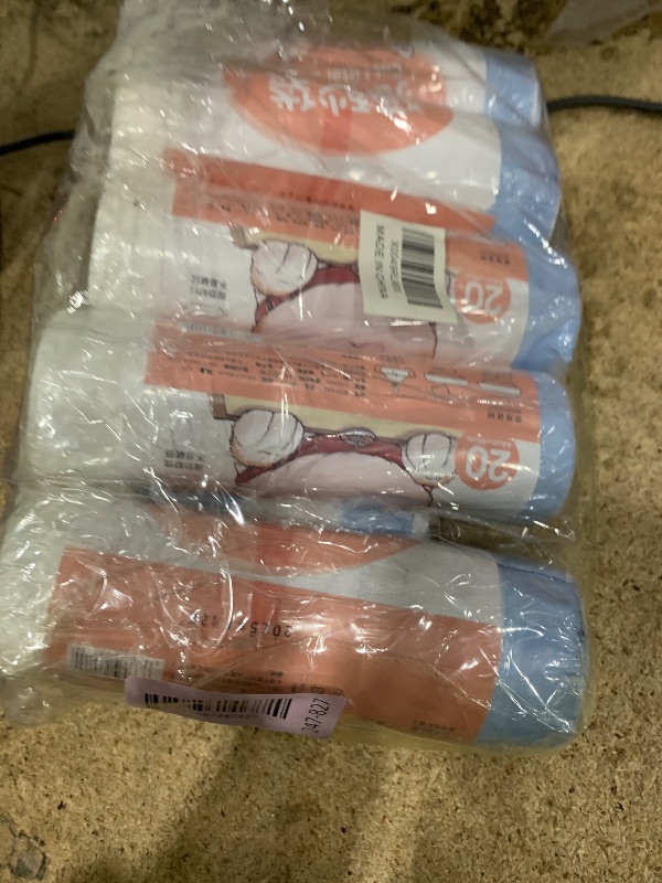 Photo 1 of 120 Pack Cat Litter Box Liners with Drawstring Cat Litter Bags Replacement Waste Bags for Litter Box Robot 3/4 Self-Cleaning Kitty Litter Box Trash Bags(25" x 15.7")