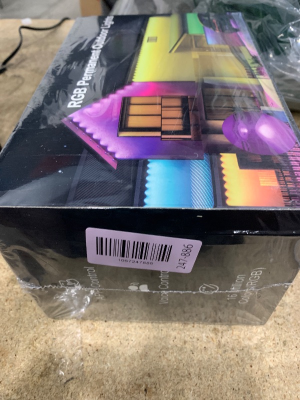 Photo 1 of **SEALED IN PLASTIC SEE PHOTOS***
Fussion 200ft Permanent Outdoor Lights for House, 2025 Smart RGB LED Outside Lights with APP Remote Control, IP67 Waterproof Eternity Eaves Lighting for Christmas, Halloween, Holiday, Party, Daily