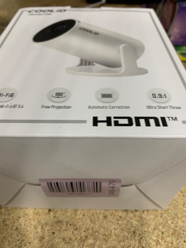 Photo 1 of [Built-in Apps & 2025 Upgraded] Mini Projector Support 4K 1080P Auto Keystone 270° Rotatable with WiFi 6 and Bluetooth 5.4, Projector Portable Compatibile with HDMI/TV Stick/Memory Stick/Laptop-Black