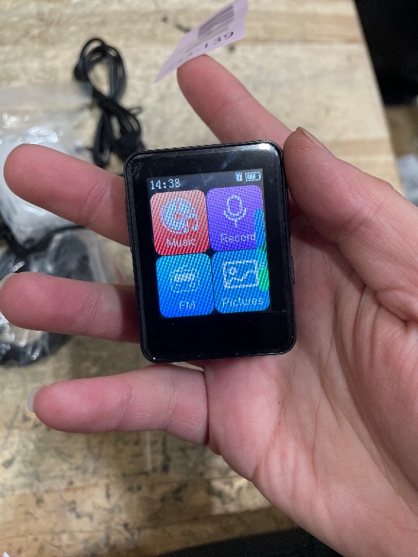 Photo 1 of 1.8 inch MP3 Player with Bluetooth, 32GB Digital Music Player for Kids, Portable Mini Bluetooth MP3 Player with Speaker Lossless Sound with FM Radio, Voice Recorder, Supports up to 512GB, Black