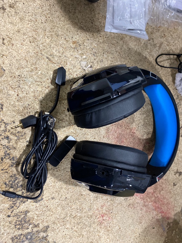 Photo 1 of ***CANNOT LOCATE A SN*** Monster Mission 300 Wireless Gaming Headset, 2.4GHz/Bluetooth Headphones,Low Latency, Stereo, Audio Location Recognition, 48H Battery Life, Suitable for PS5, PC, PS4 and Other Gaming Devices
