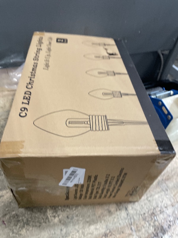 View 2 of 10 Lights Jumbo C9 Pathway Christmas Lights Outdoor, 11Ft 2 Pack 5 LED Giant Bulbs, Large Outdoor Christmas Decor for Holiday Lawn Yard Garden, Big Light Decorations, Multicolor