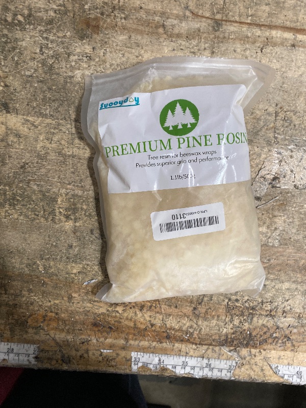 View 2 of 1.1 Pound Pine Resin Natural Pine Resin for Beeswax Wraps Food Grade Good Grip and Performance Ideal for Musicians Athletes Dancers and DIY Projects (1.1, Pounds)
