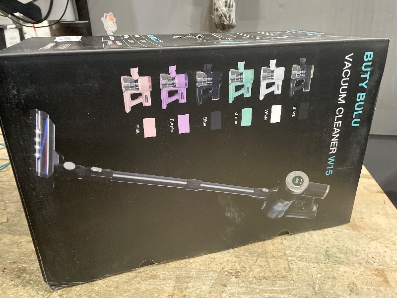 Photo 1 of **************Battery and charger missing**************
BUTY BULU Cordless Stick Vacuum Cleaner, 30KPa Handheld Rechargeable Battery Lightweight Small Pink Vac Electirc Broom, 40Mins Runtime for Home Hard Floor Carpet Pet Hair Cleaning, LED Screen