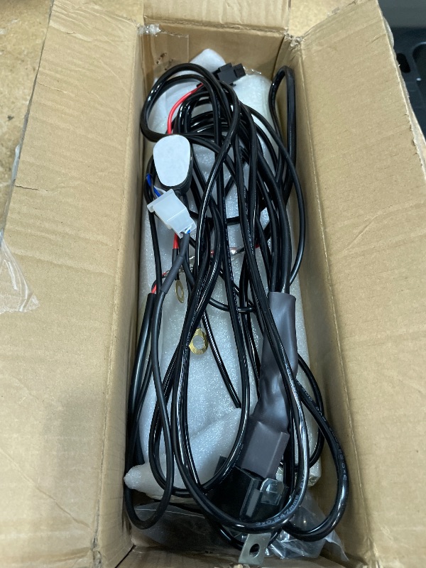 Photo 1 of ***PARTS ONLY***Willpower 12 inch Single Row Amber LED Light Bar 60W 4x4 Off Road Light Bar Flood Beam LED Work Light Truck UTV 4x4 Cars SUVs ATVs Boats Fog Driving Light with Wiring Harness kit