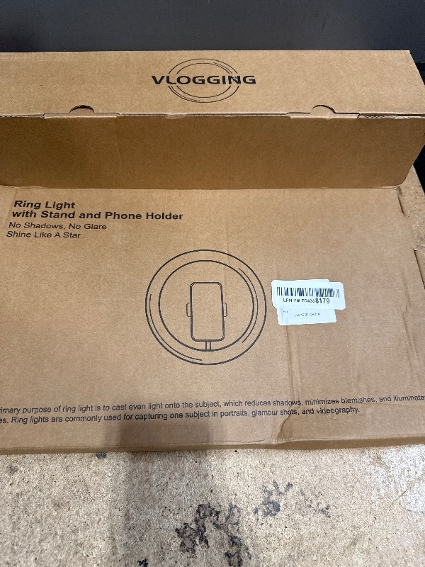View 2 of ?????? 13" Selfie Ring Light with 63" Stand and 3 Phone Holder, 53 Lighting Modes, iPad Holder, Remote, Desk Tripod, RGB Ringlight for iPhone. Vlogging Circle Led Halo Light Photo Video Kit