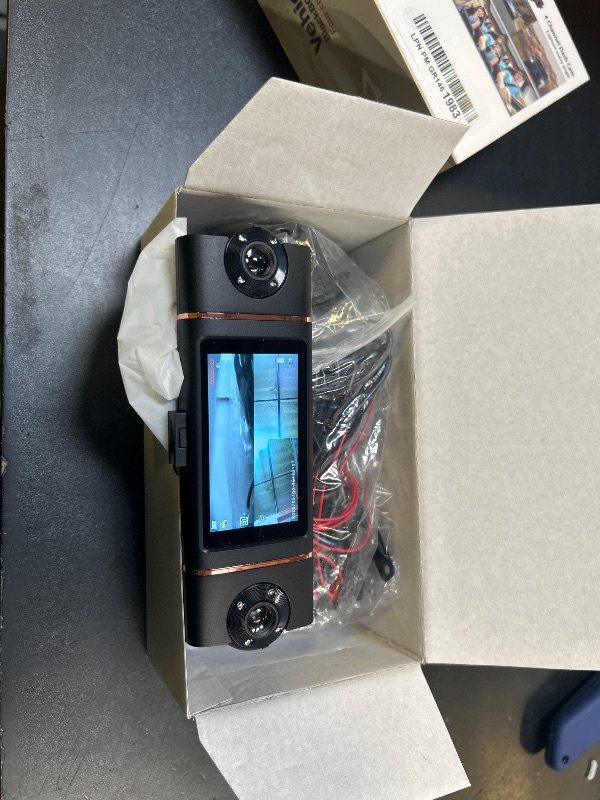 Photo 1 of 4 Channel 360° Dash Cam Front Rear Inside & Left Right,4K+1080P*3 FHD Car Camera,5GHz WiFi & App Control,8 IR Lamps Night Vision,24H Parking Mode,G-Sensor,Loop Recording,Includes 64GB SD Card?Black?