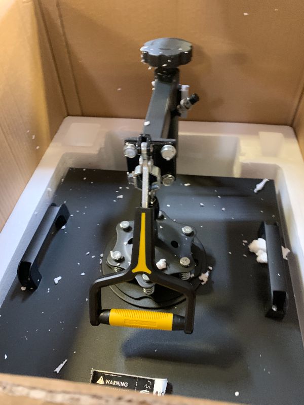 Photo 1 of **USED, INCOMPLETE** VEVOR 8 in 1 Heat Press Machine 15x15 Inch, 360° Swing Away Shirt Press Machine - Digital Professional Heat Transfer Tshirt Press Machine, Sublimation Heat Press for T Shirts Hat Cap Mug Plate yellow