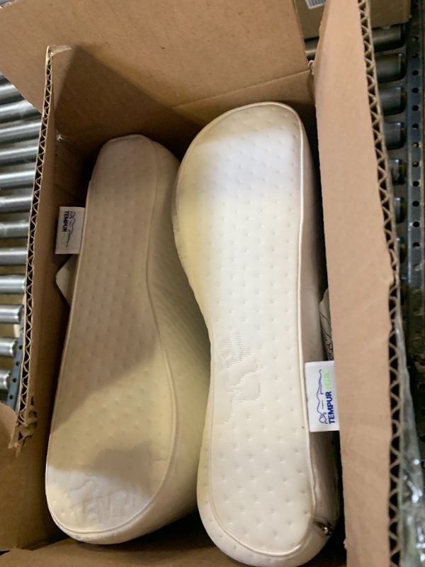 Photo 1 of TEMPUR-Pedic, Standard TEMPUR-Neck Pillow, Medium Profile-2-Pack, White 2 Count