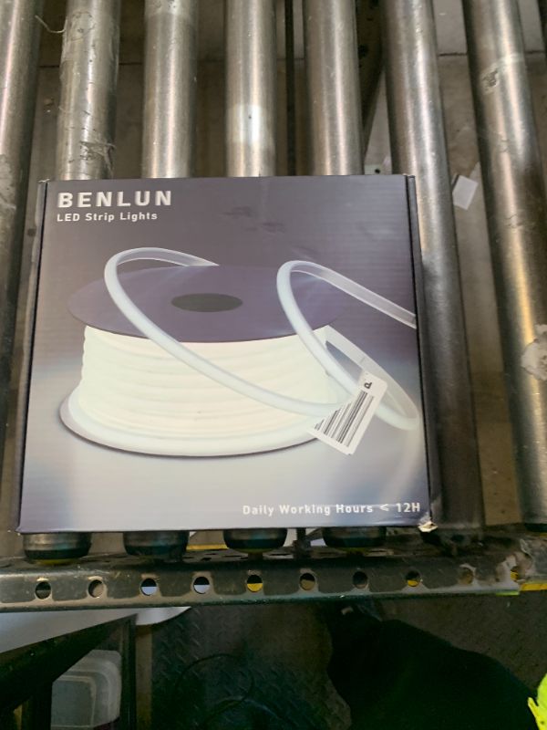 Photo 1 of BENLUN AC 110V COB LED Strip Lights Outdoor Waterproof 65.6ft, Red Super Bright 200W LED Rope Light, IP65 Flexible Cuttable, for Bedroom Garden Commercial House Gaming Room Decor
