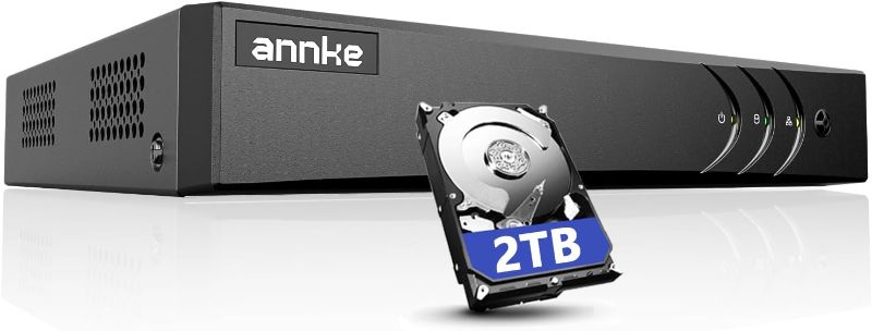 Photo 1 of ANNKE 3K Lite 8CH Digital Video Recorder, H.265+ Hybrid 5-in-1 DVR with AI Human/Vehicle Detection, Work with 3K/5MP/4MP/2MP TVI/AHD/CVI/CVBS Cameras for Home Business Surveillance,