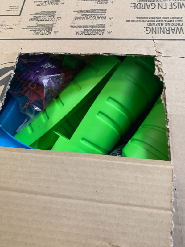 Photo 1 of Step2 Rain Showers Splash Pond Water Table, Kids Water and Sand Activity Sensory Playset, Summer Outdoor Toys, 13 Piece Water Toy Accessories, For Toddlers 1.5+ Years Old, Blue & Green