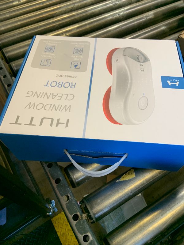 Photo 1 of HUTT S55 Pro Window Cleaning Robot, 3D Floating Pads, Up to 6500Pa Suction, HydroJet Pump Spray, SLAM 4.0 Navigation, 80ml Water Tank, 6 x Cloths,Perfect for High-Rise Windows, Tiles and Glass