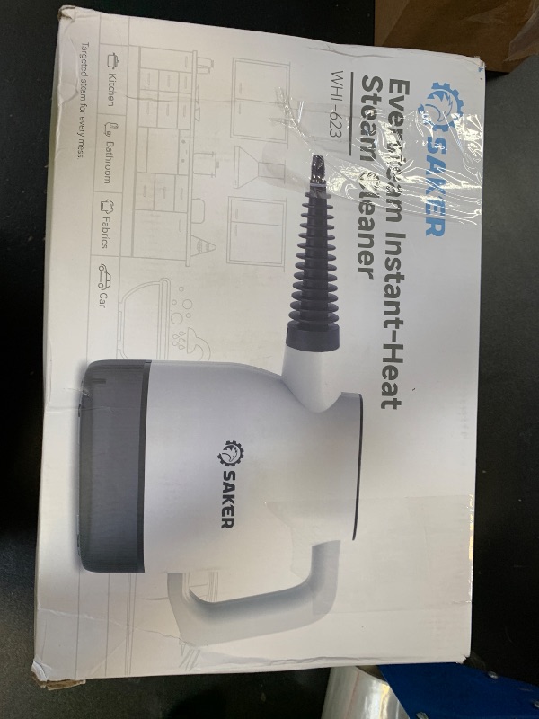 Photo 1 of Saker EverSteam Instant-Heat Steam Cleaner for Home,15s Heat-up Handheld Steam Cleaner with Mop Attachment&Fiber Cloths,Portable Continuous Refill Steamer for Cleaning of Floor, Car and Kitchen