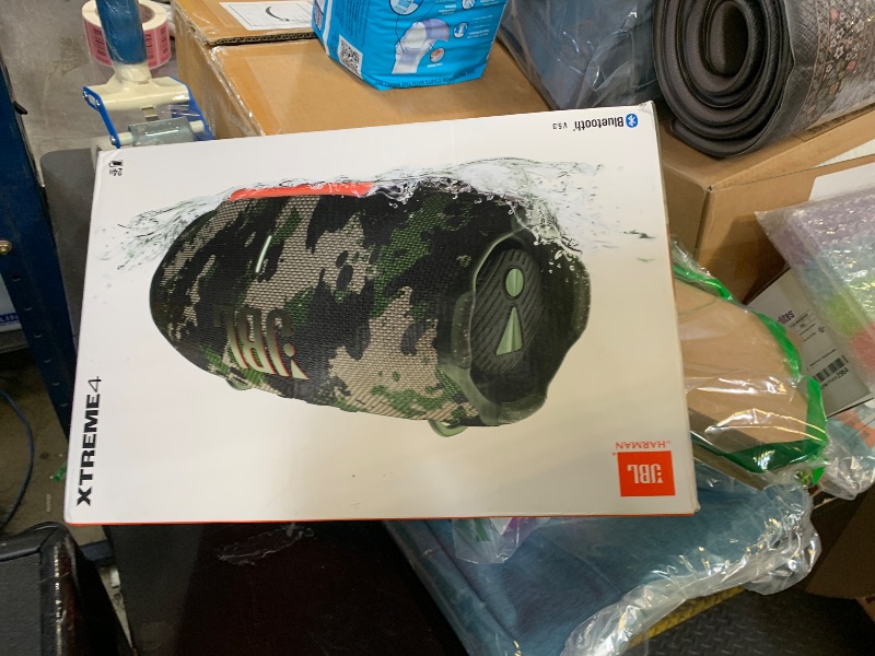 Photo 1 of JBL Xtreme 4 - Portable Bluetooth Speaker, Powerful Sound and Deep Bass, IP67 Waterproof, 24 Hours of Playtime, Powerbank, Auracast for Multi-Speaker Pairing (Camo)