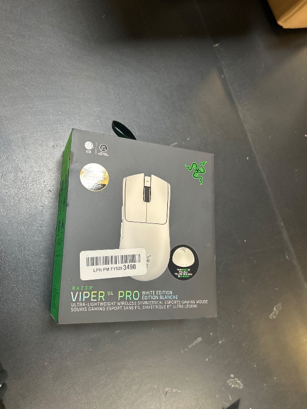 Photo 1 of Razer Viper V4 Pro Wireless Esports Gaming Mouse – 50g Ultra Lightweight, Fast & Precise, 50K DPI Optical Sensor, 8K Polling, Gen-4 Optical Switches, Scroll Wheel, USB-C Charging, for PC & Mac – White