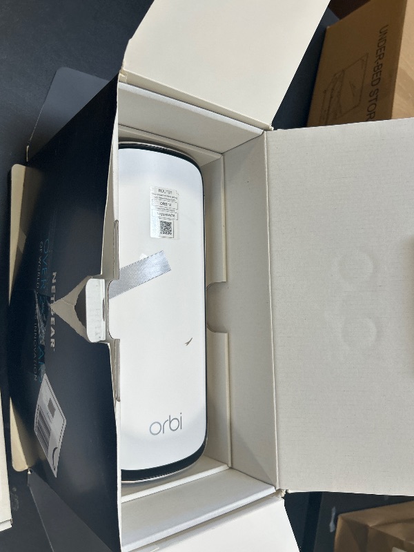 Photo 1 of NETGEAR Orbi 970 Series Quad-Band WiFi 7 Router (RBE971S), Security Features, Covers 3,300 sq. ft., 200 Devices, 10 Gig Internet Port, Expandable Mesh System, BE27000 27.0 Gbps – Free Expert Help